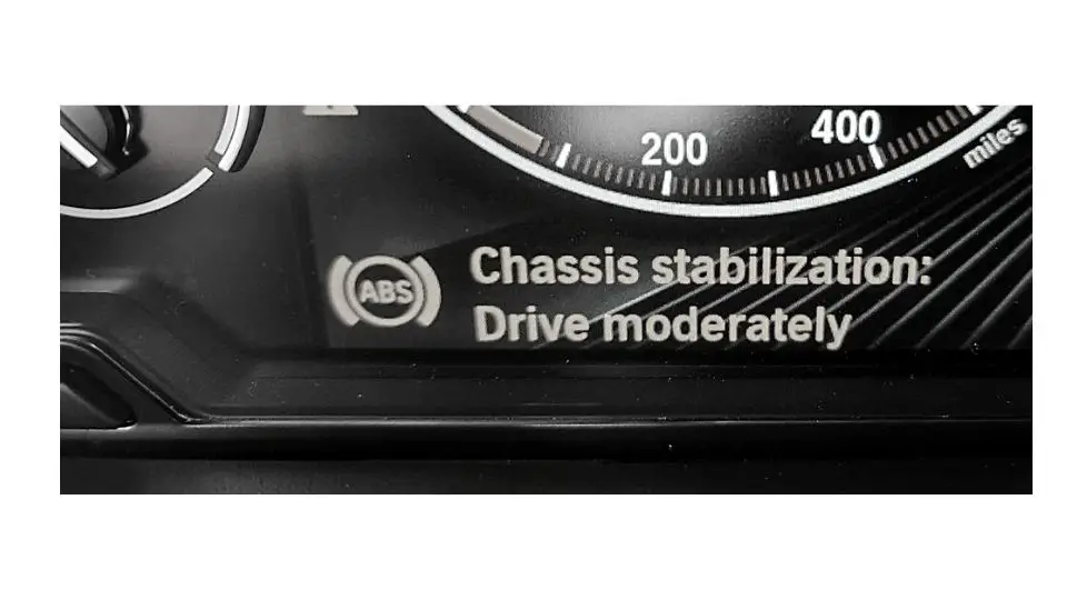 'bmw chassis stabilization malfunction message